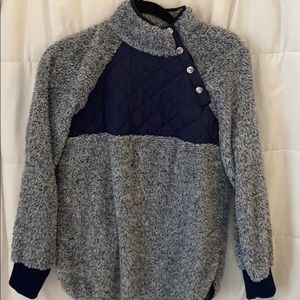 Side button sweater